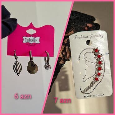 xari bulbul sancaq: Hər iki sırğa əldədir. 3lü sırğa -6azn Cuff -7azn Ünvan Bakıxanov — 1