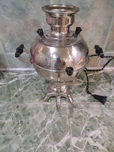 Сушилки для фруктов и овощей: Elektrik samovar - Klassik kürəvi gövdəli, paslanmayan metal korpus - — 2