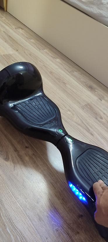 Elektrik nəqliyyatı: Özünü tarazlayan elektrikli hoverboard/skuter - Rəng: qara, parlaq — 3