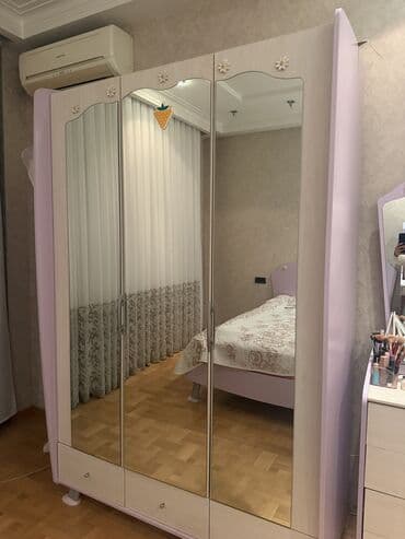 taxt ucun pasteller: Qız üçün, Təknəfərlik çarpayı, Komod — 9