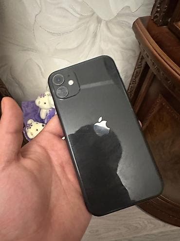 telofonlar ucuz: IPhone 11, 64 GB, Qara, Zəmanət, Simsiz şarj, Face ID — 2