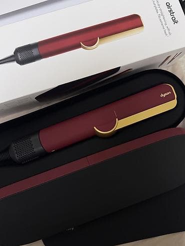 Dyson Airstrait saç düzləşdiricisi – Qırmızı/Qızılı rəng - Hava axını