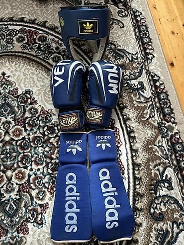 CD, DVD disklər və kassetlər: Boks/MMA qoruyucu dəst – mavi rəng - Adidas başlıq: başın ön, yan və — 2