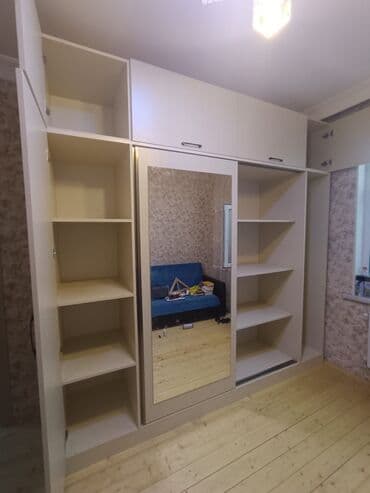 шкаф купе с подсветкой: Прямой шкаф, Для спальни, Для одежды, Купе, Корпусный, 3 двери — 1