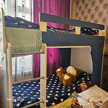 Oğlan və qız üçün, İşlənmiş, Çarpayı, Matrassız, Siyirməsiz, Taxta