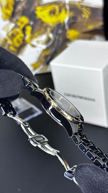 armani saat: Qol saatı, Emporio Armani, rəng - Ağ — 8