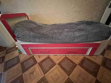 panel plastik: Oğlan və qız üçün, Çarpayı, Bazasız, Matras ilə, Siyirməli — 1