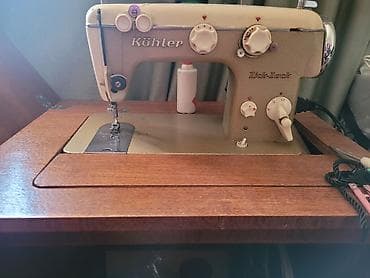 elektrik istilik: Kohler “Zick-Zack” tikiş maşını – kabinetli - Alman istehsalı Kohler — 1