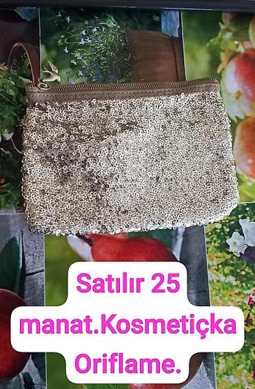 kaşlok kişi: Oriflame aksesuarları 1) Kosmetik çanta – 25 manat - Rəng: firuzəyi — 2