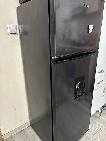 samovar satilir: Midea iki kameralı soyuducu - Rəng: qara/metallik - Üst kamera – — 2