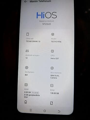 ev telefon: Tecno Spark 10 4G, 128 GB, rəng - Qara, İki sim kartlı — 5