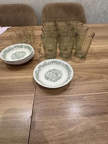 ucuz das: Stəkanlar, rəng - Boz, Şüşə — 5