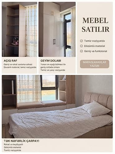Təknəfərlik çarpayı, Dolab lalafo.az -da Təknəfərlik çarpayı, Dolab