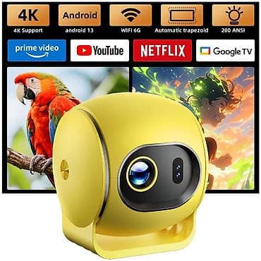 tv box android 9: Kateqoriya: Proyektorlar Brend: No Brand Məhsul: A3 WiFi Projector — 1