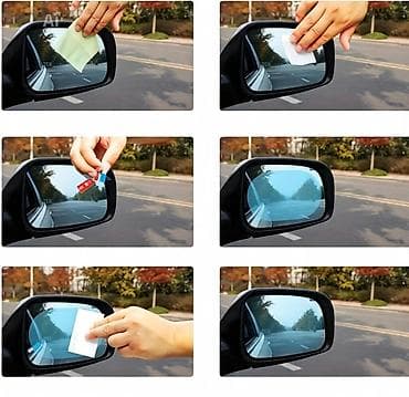 philips xenium 9@9s: Avtomobil yan güzgüsü üçün suya və buğa davamlı qoruyucu film — 2