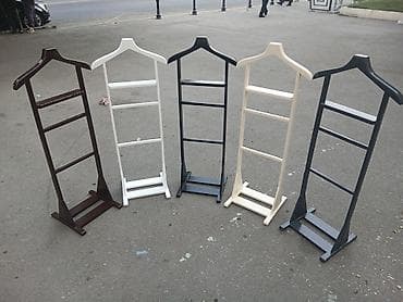 Asılqanlar: Taxta paltar asılqanı/Tekbasli - Material: MDF - Forma: ev damı — 9