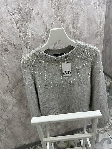 elfbar satisi: Sviter, Zara, M, rəng - Boz — 3