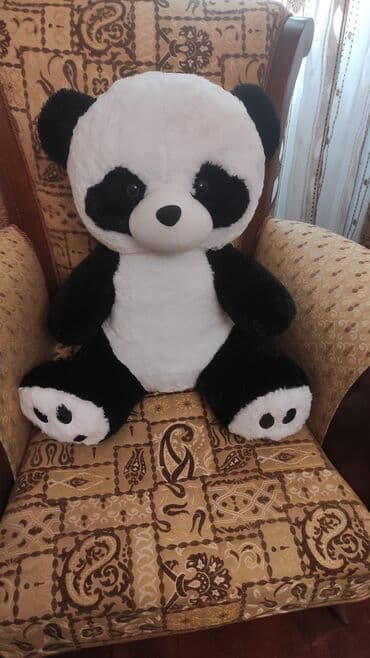 uşaq üçün makyaj: Böyük ölçülü panda plyuş oyuncağı - Rəng: klassik qara-ağ - Material — 1