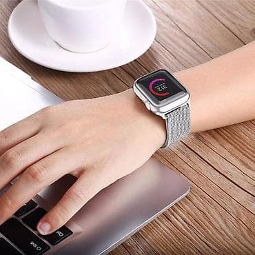 dəri saat kəmərləri: Apple watch qoruyucu kəmər. Yeni. Silikon ekran qoruyucu və qolbaq — 3