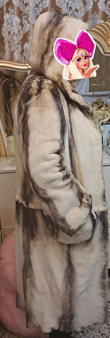 Kürk, 3XL, rəng - Bej