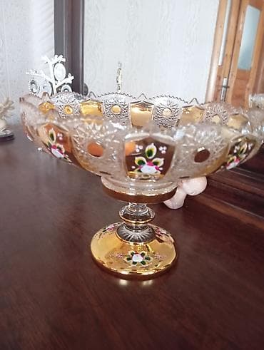 sire ceken: Şəffaf və qızılı rənglərdə olan bu zərif qab, evinizə xüsusi bir — 2