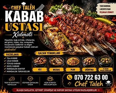 корпо тошок: CHEF TALEH – KABAB USTASI XİDMƏTİ Peşəkar kabab və qazan yeməkləri — 1