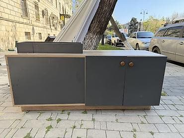 ekran dla projektora: Mebel dolabı – minimal dizayn, iki bölməli - Material: laminat/MDFlam — 1