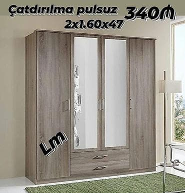 moyka skafi: Yeni, 4 qapılı, Güzgülü, Qəhvəyi, Açılan, Düz dolab — 1