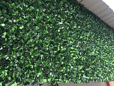 Süni yaşıl arakəsmə setka / dekorativ yaşıl divar örtüyü - Material