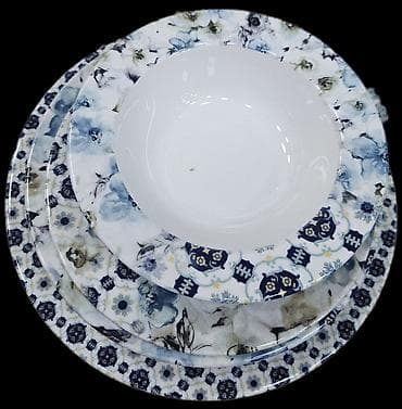 qaqa profil sekilleri: Nahar dəsti, rəng - Bənövşəyi, Keramika — 7