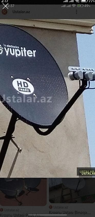video reqistrator: Peyk antenalarin təmiri və quraşdırılması AZERİ 17 TURK 450 RUSİYA 22 — 1