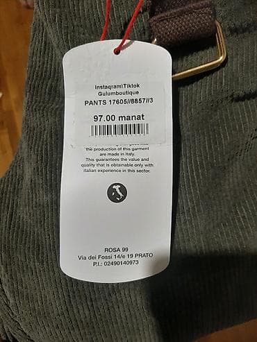 Korduroy şalvar - Material: qalın, yumşaq korduroy parça (şaquli — 4