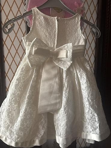 Праздничные костюмы: Ağ rəngli qız uşağı üçün mərasim paltarı - Model: yuxarı hissəsi — 2