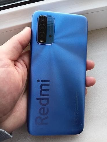 macbook ikinci el: Redmi 9T, 128 GB, rəng - Göy, Barmaq izi — 1