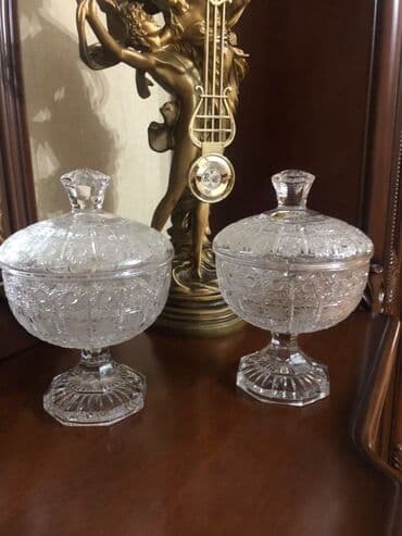 tom qab: Bogema Tom Kristal dekor-set Çexya istehsalı - 4 hissədən ibarət — 1