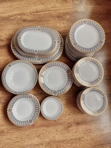 подарок женщине: Обеденный набор, цвет - Белый, 17 персон, Азербайджан — 2