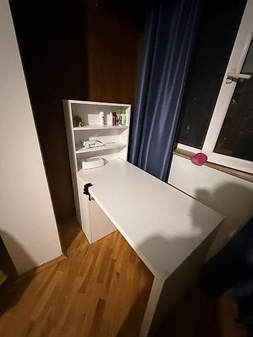 Sifarişlə mebel: Künc masa, Stulsuz, Polkalı, Siyirməli, DSP — 1