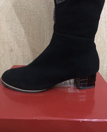 Çəkmələr: Ölçü: 38, rəng - Qara, İşlənmiş — 3