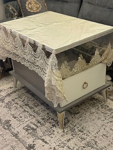 ağ stul: Jurnal masası, Transformer, MDF, Kvadrat masa — 2