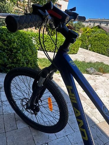 aurus velosiped: Hiland dağ velosipedi - Gödək gövdə: yüngül alaşımlı çərçivə, mavi — 1