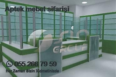 tv divar dizayn: Aptek vitrin mebeli sifarişi — 10