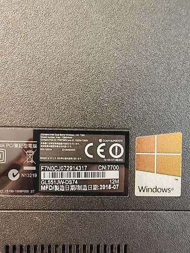 asus x552m: İşlənmiş ASUS ROG, 16 ", Intel Core i7, 1 TB, Ünvandan götürmə — 8