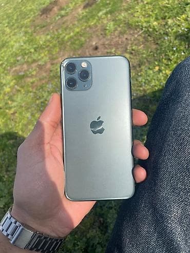 iphone 17 pro satış: IPhone 11 Pro, 64 GB, Matte Midnight Green, Face ID, Simsiz şarj — 1
