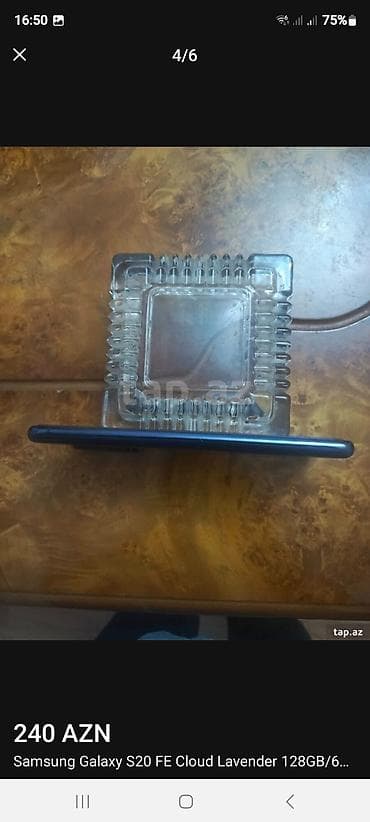 a 6: Samsung Galaxy S20, 128 GB, rəng - Bənövşəyi, Barmaq izi — 3