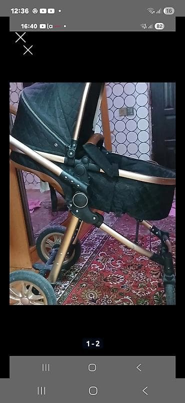 Uşaq arabaları: Çıxarıla bilən beşikli araba, Anex, İşlənmiş, Yaş: 12-18 ay, Ünvandan götürmə — 3