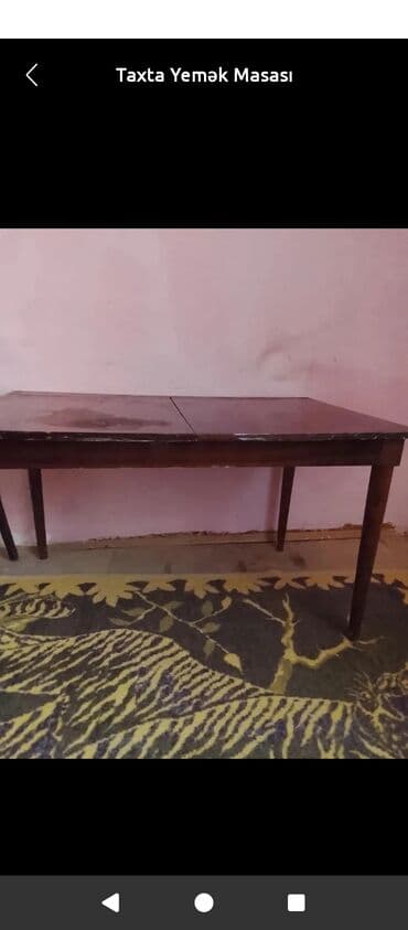 mətbəx masası: Mətbəx masası, Açılmayan, Taxta, Dördbucaq masa — 1