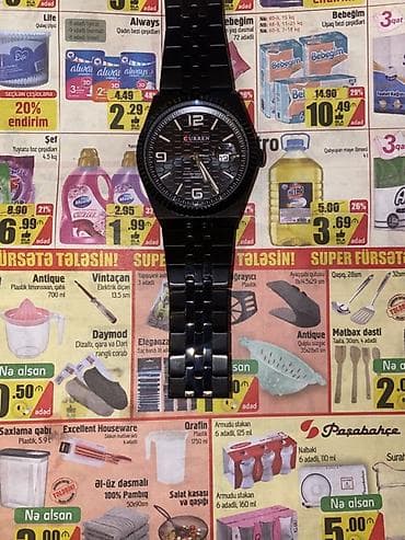 amerika saati: Qol saatı, Curren, rəng - Qara — 5