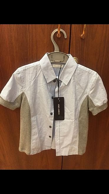 Uşaq dünyası: Dolce & Gabbana uşaq köynəyi - Model: qısaqoll, klassik yaxalı - — 1