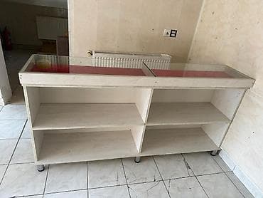 Restoran, kafe avadanlığı: Mağaza vitrini / kassir masasının üst vitrini - Material: ağ rəngli — 3