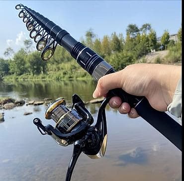 balıq toru: Teleskopik balıqçı qamışı və fırlanan çarx komplekti - Teleskopik — 1